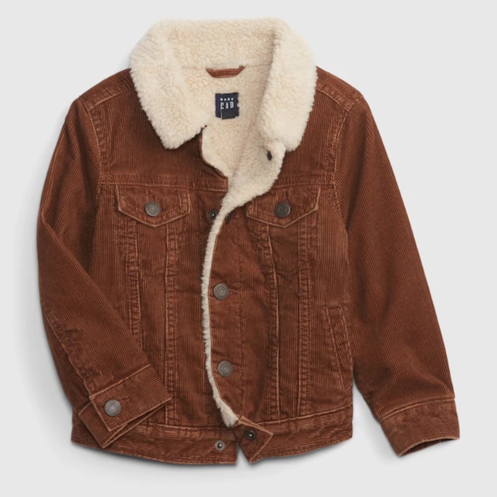 Toddler Sherpa-Lined Corduroy Jacket